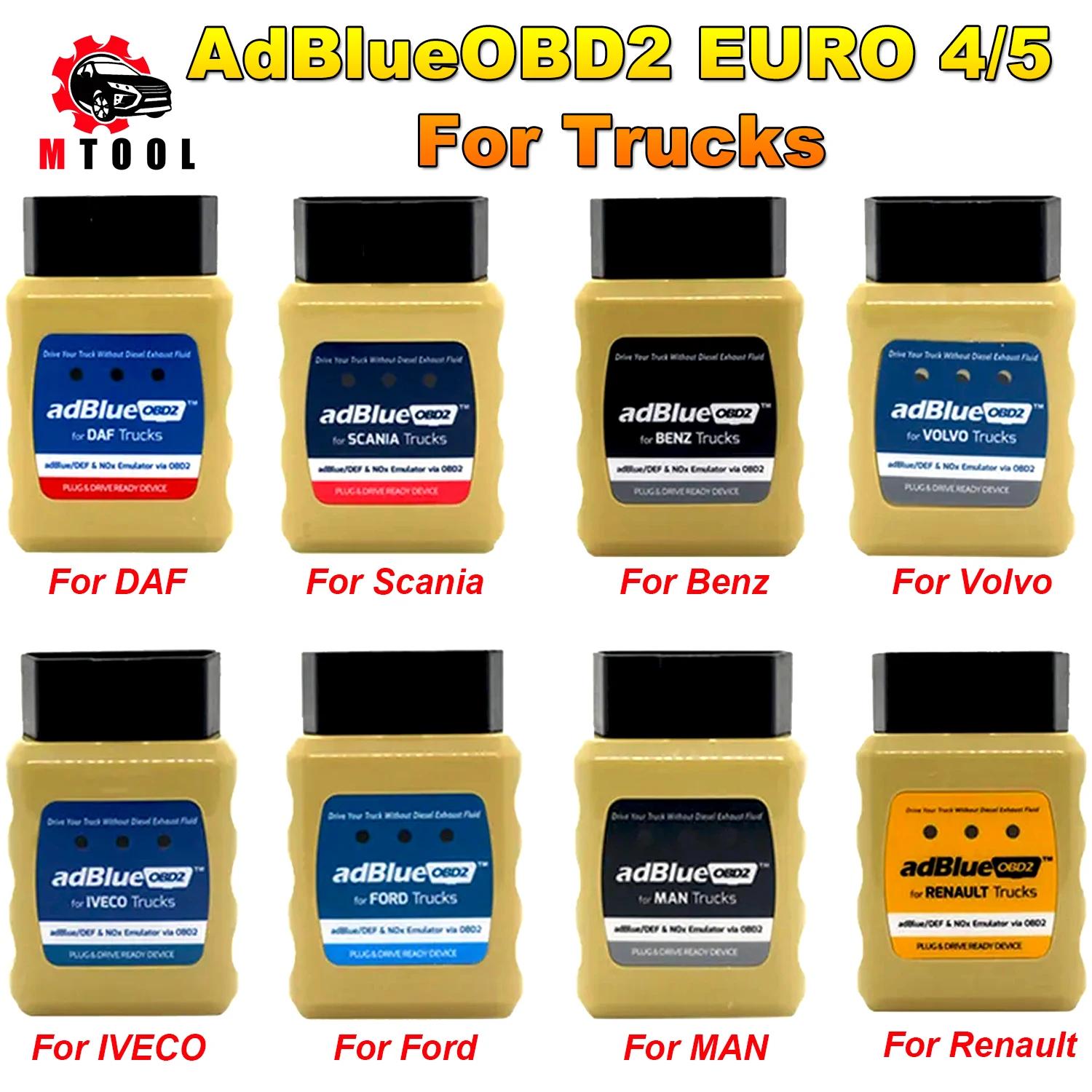 Ad-Blue ķ EURO 4 / 5 OBD2 OBDII Ad-BlueOBD2 NOX, S-cania, DAF, R-enault, Volvo I-VECO